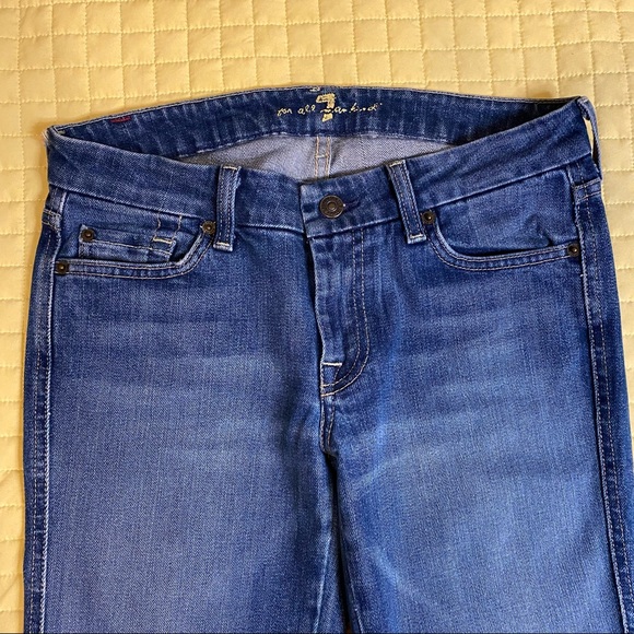 7 For All Mankind Kate Straight Leg Jeans 27 - Picture 4 of 8